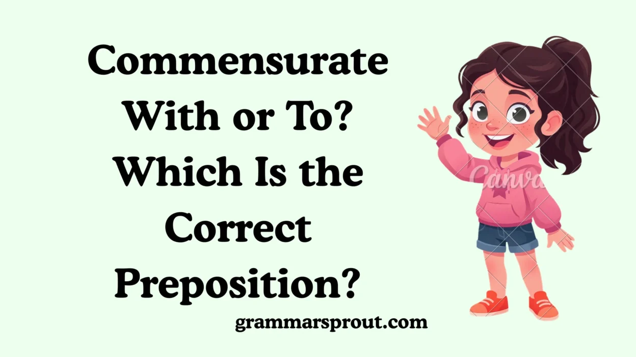 Commensurate With or To?