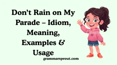 Don’t Rain on My Parade