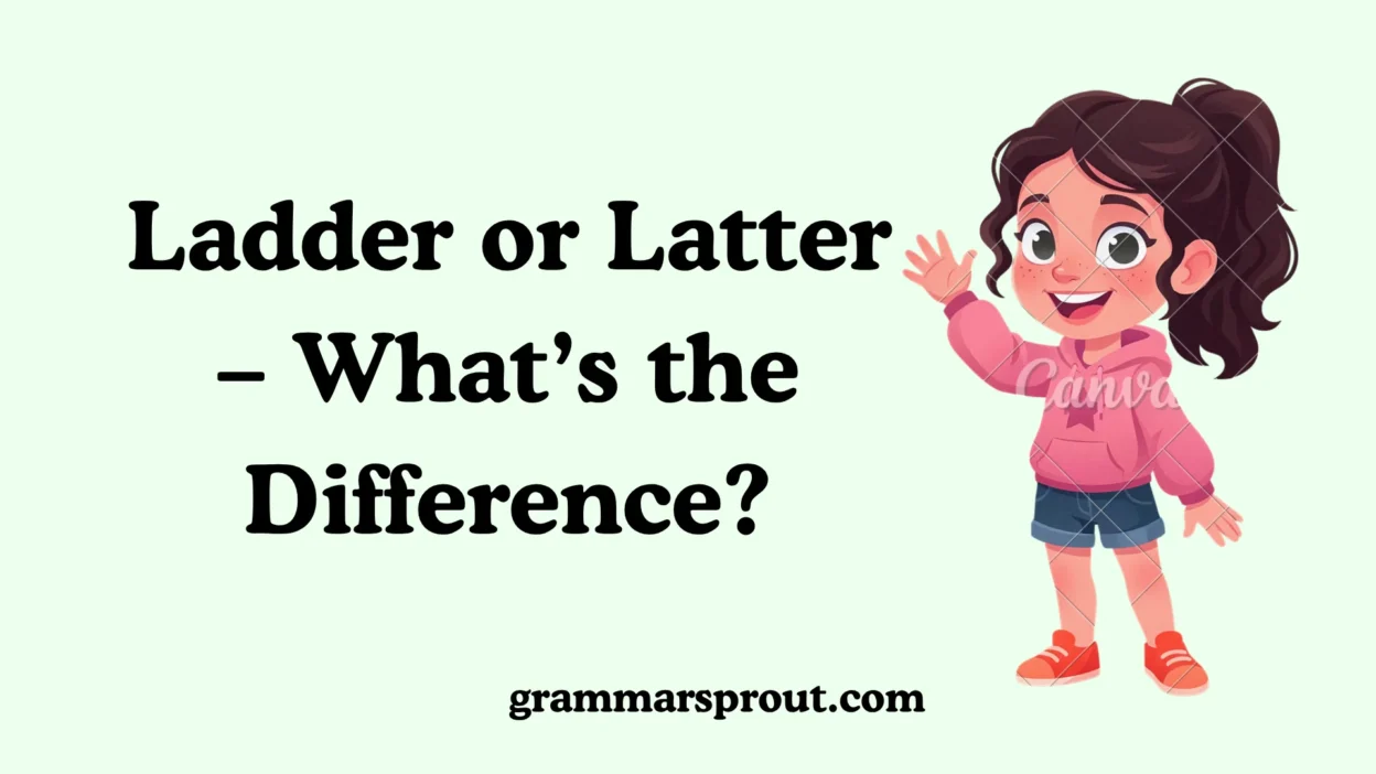 Ladder or Latter – What’s the Difference?