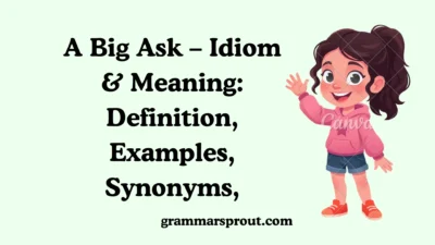 A Big Ask – Idiom & Meaning