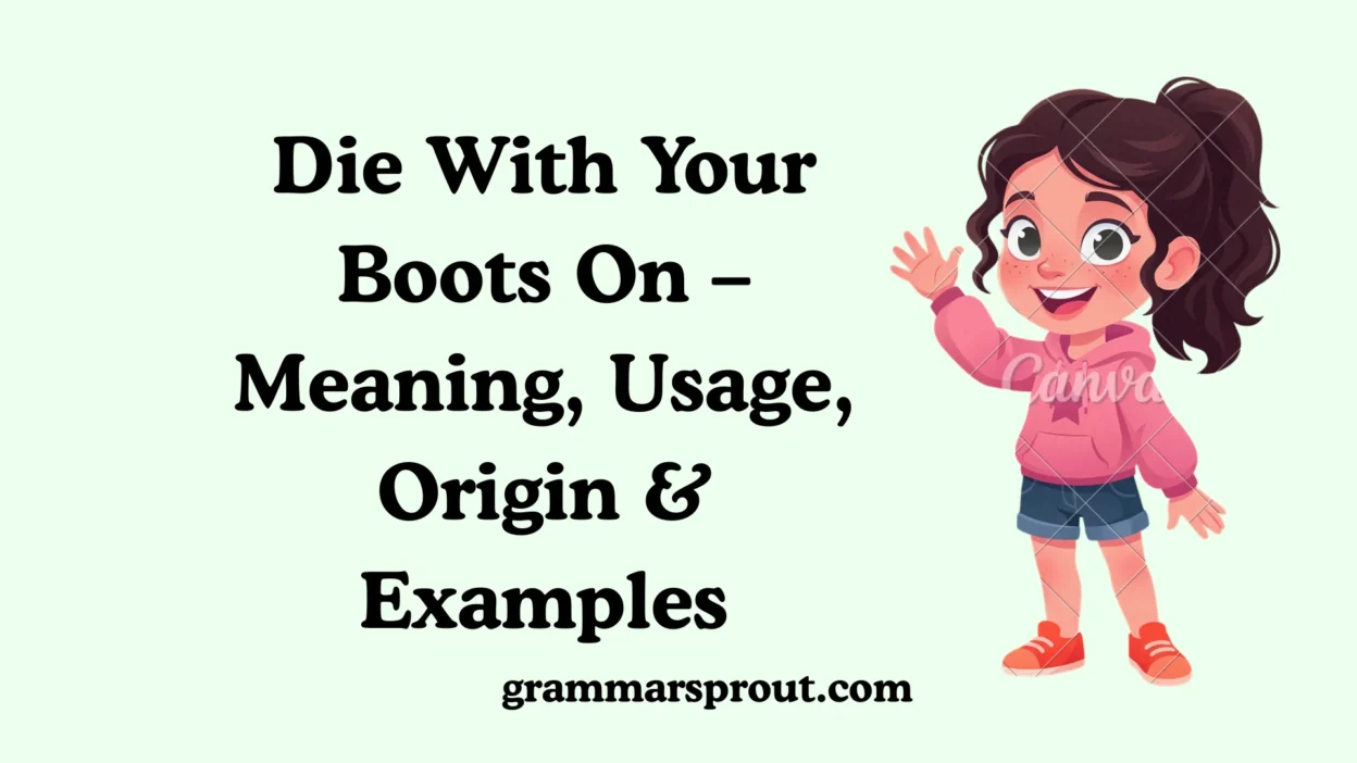 Die With Your Boots On
