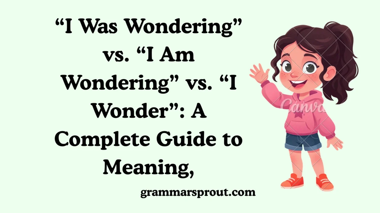“I Was Wondering” vs. “I Am Wondering” vs. “I Wonder