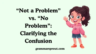 “Not a Problem” vs. “No Problem”